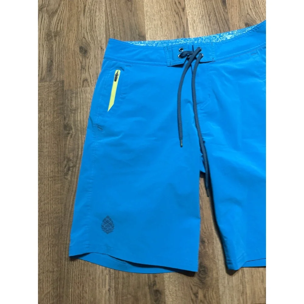 Stio Board Shorts Mens 32 Blue Adult Performance Swim Trunks Excellent